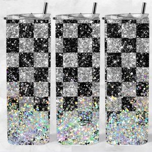 Racing Checkered Flag | 20oz Skinny Insulated Tumbler